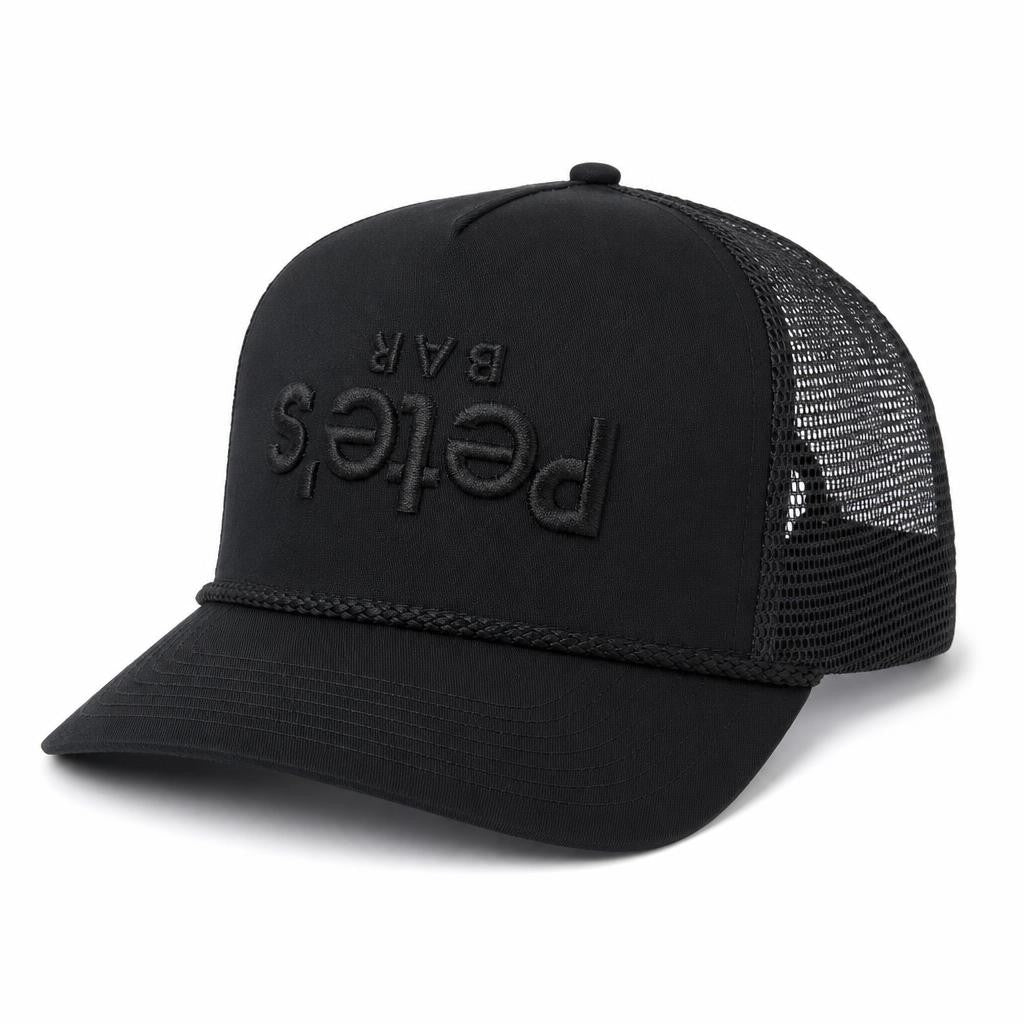 Black Upside Down Pete's (Bar Pete's) - alternate 1 view - official Pete's Bar merchandise