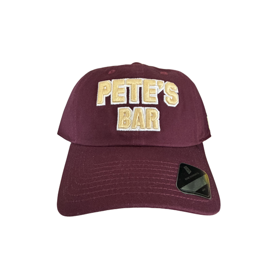 Pete's Bar Maroon Embroidered Hat