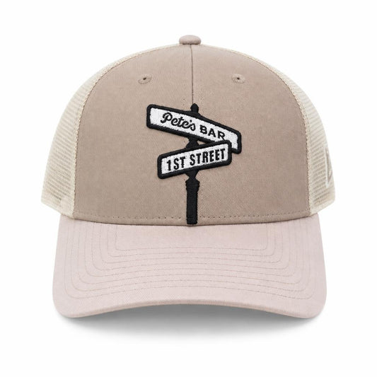 Tan Street Sign Mesh Dad Cap