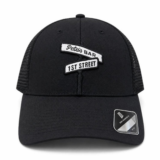 Black Street Sign Mesh Dad Cap