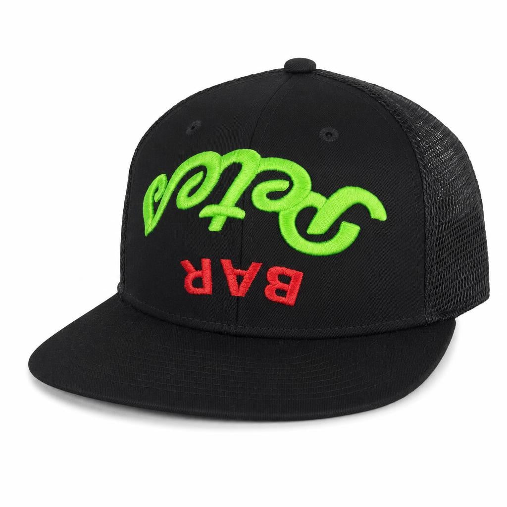 Black Upside Down Pete's (cursive) - front view - official Pete's Bar merchandise