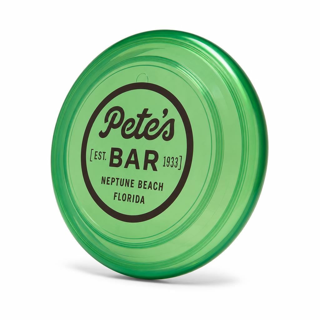 Frisbee - alternate 2 view - official Pete's Bar merchandise