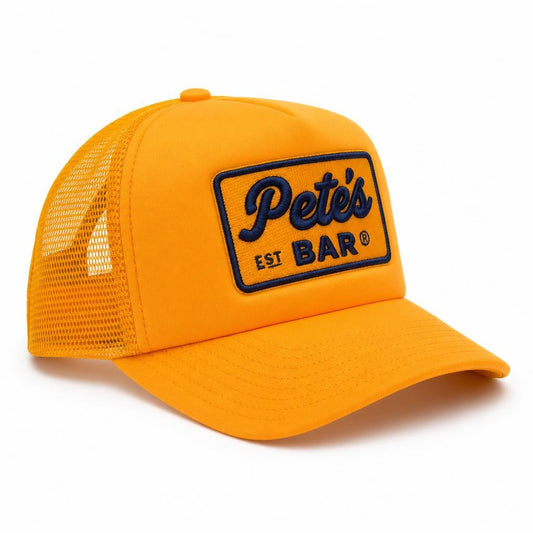 Yellow/Navy Trucker - alternate 1 view - official Pete's Bar merchandise