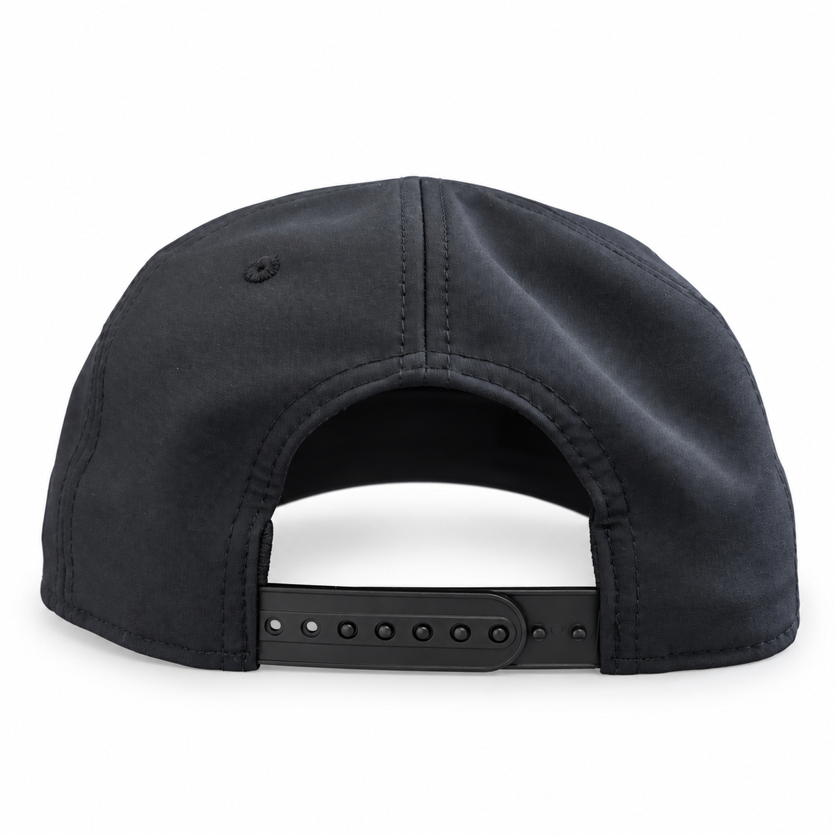 Pete's Bar black gray rope hat, back view