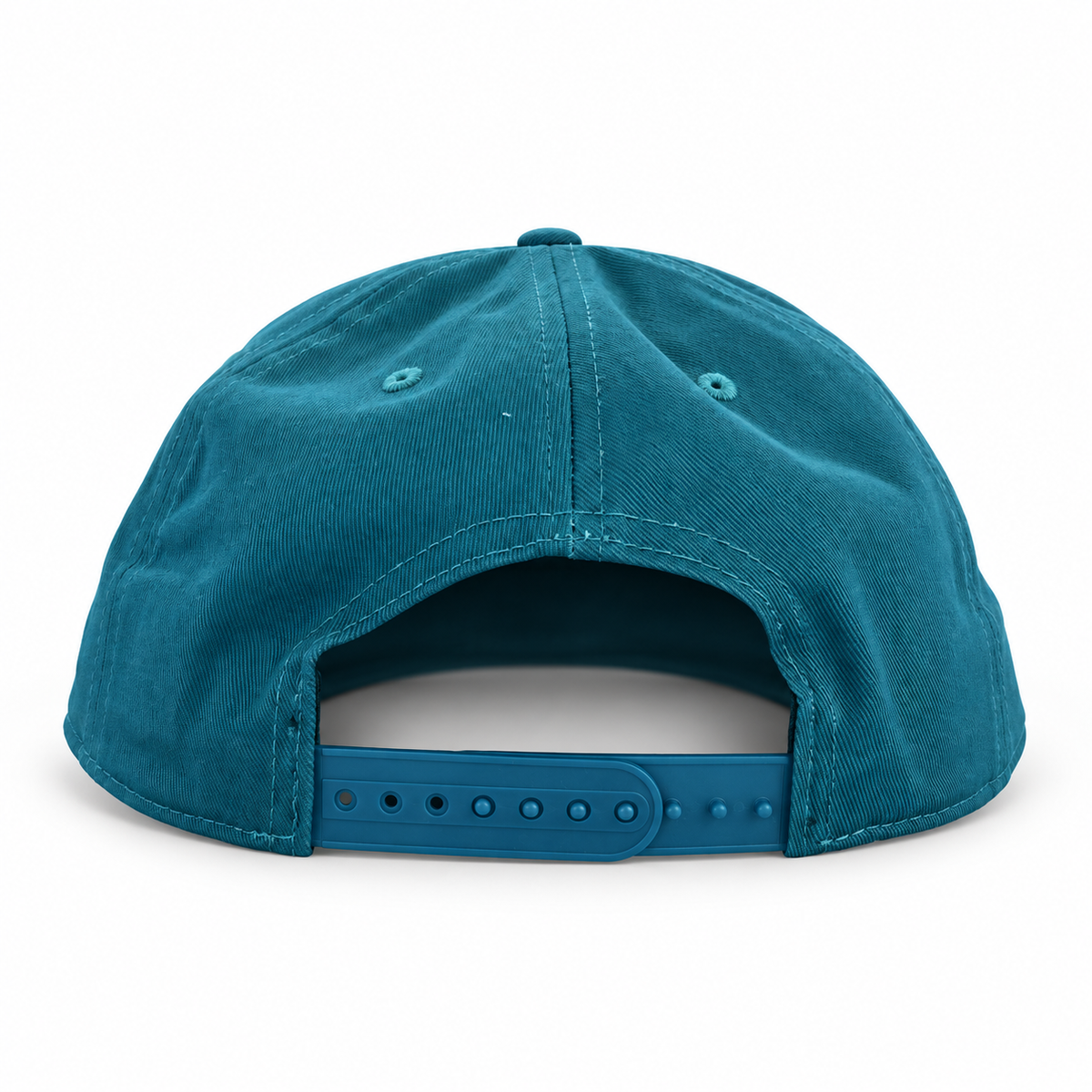 Pete's Bar teal black claw hat, back view